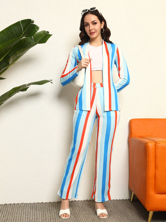 Elara Women Striking Striped Co-ord Set