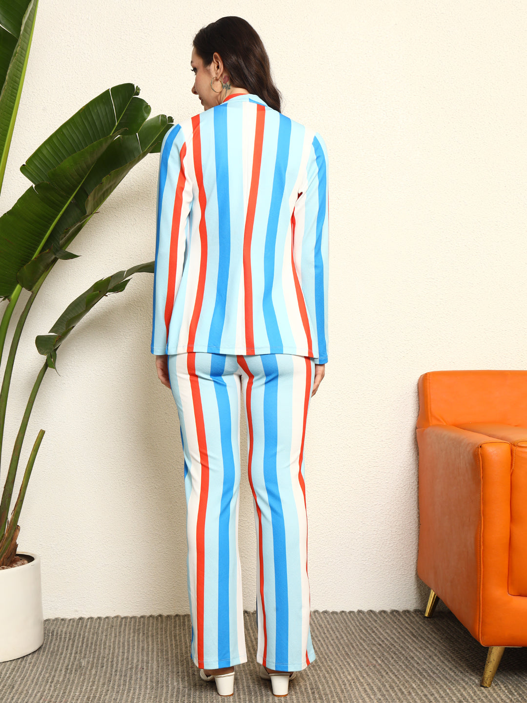 Elara Women Striking Striped Co-ord Set