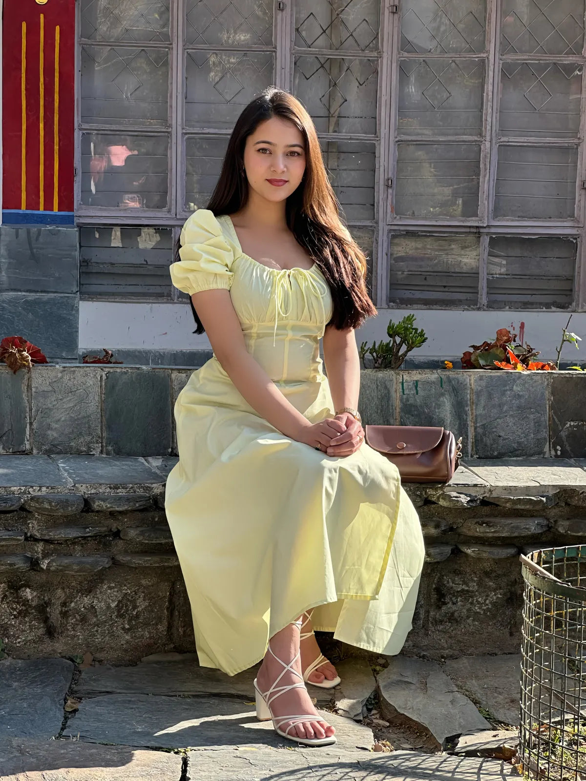 Yellow Bustier Sundress..