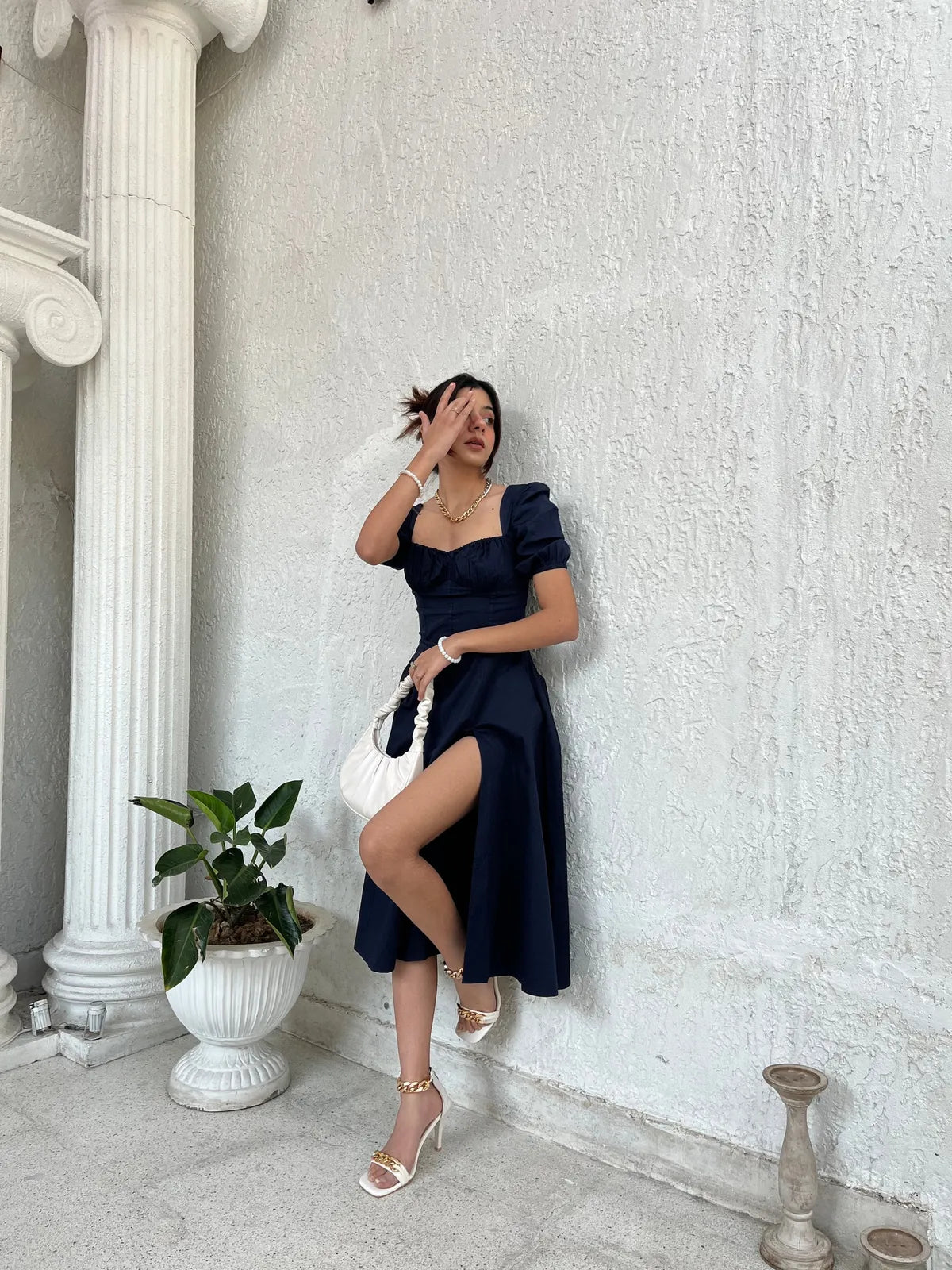 Navy Bustier Sundress..
