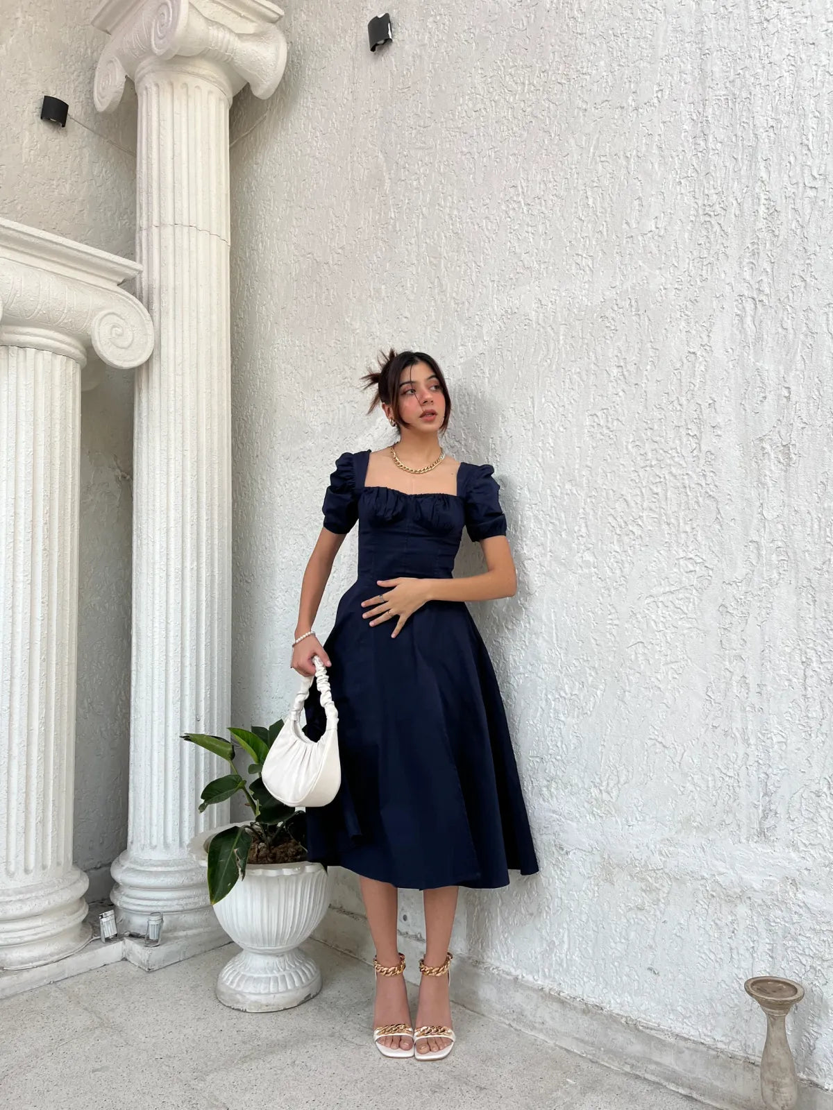 Navy Bustier Sundress..